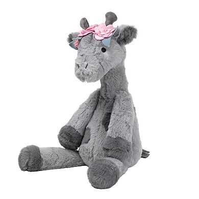 Lambs & Ivy Giraffe And A Half Gray Plush Stuffed Animal Toy - Skylar