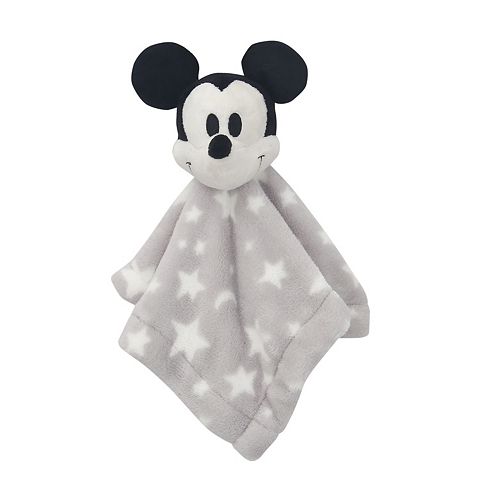 Детские мягкие игрушки Lambs & Ivy Disney Baby Mickey Mouse Gray Stars Security Blanket/lovey