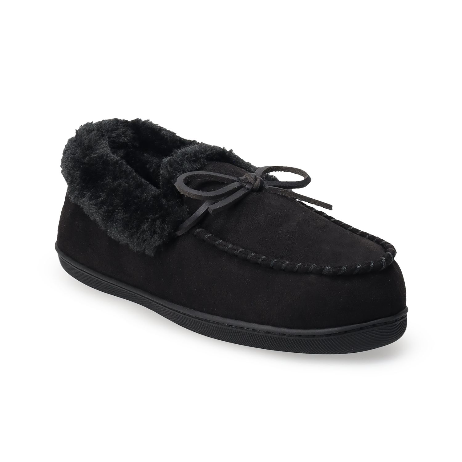 Женские тапочки Sonoma Goods For Life Sintia Moccasin Slippers, цвет: Чёрный — фото 1
