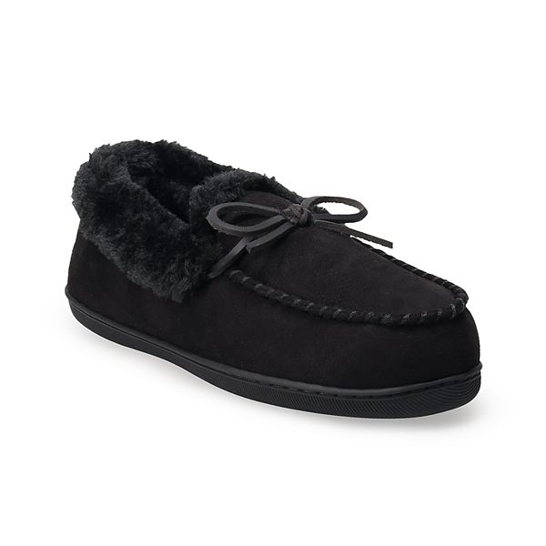 Sonoma Goods For Life® SINTIA2 Women's Mini Cord Moccasin Slippers - Black (X SMALL)