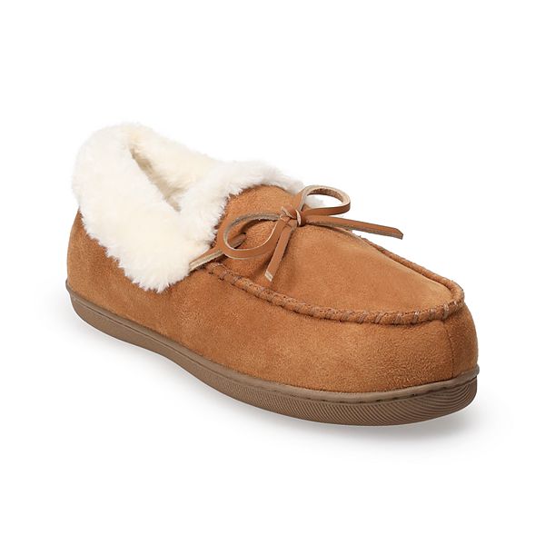 Sonoma Goods For Life® SINTIA2 Women's Mini Cord Moccasin Slippers - Chestnut (X SMALL)