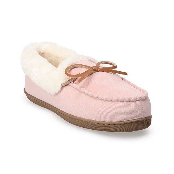 Sonoma Goods For Life&reg; SINTIA2 Women's Mini Cord Moccasin Slippers - Dark Purple (XX LARGE)