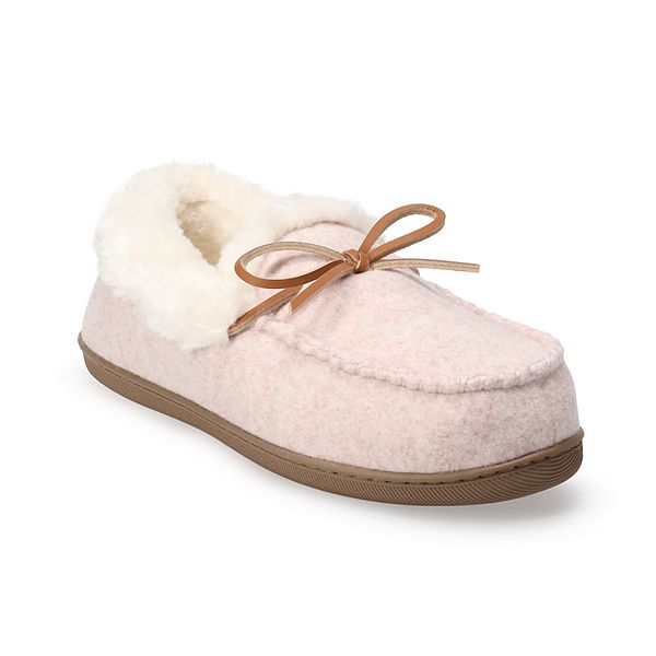 Sonoma Goods For Life® SINTIA2 Women's Mini Cord Moccasin Slippers - Pink (X SMALL)