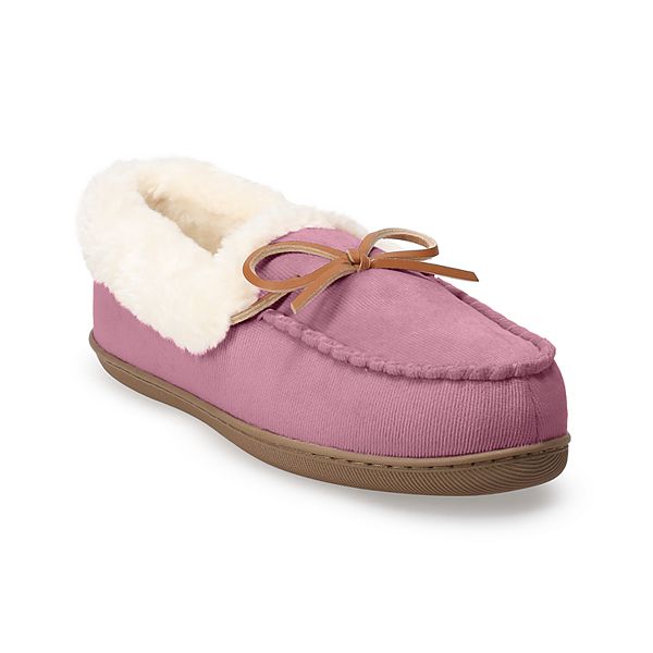 Sonoma Goods For Life® SINTIA2 Women's Moccasin Slippers - Purple (XX LARGE)