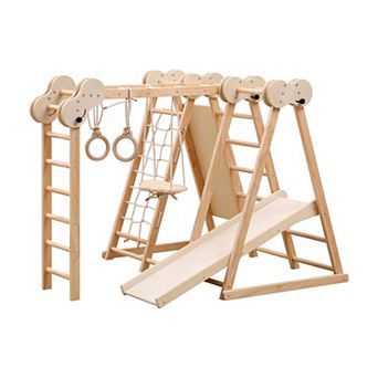 Funphix 5-In-1 Wooden Jungle Gym