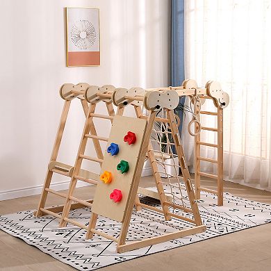 Funphix 5-In-1 Wooden Jungle Gym