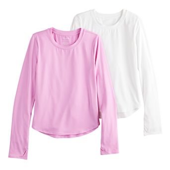 Girls 7-20 Tek Gear® 2-Pack Long Sleeve Soft Tek Tee Set