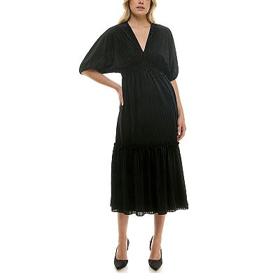 Women's Taylor Smocked Waist Tiered Midi Dress