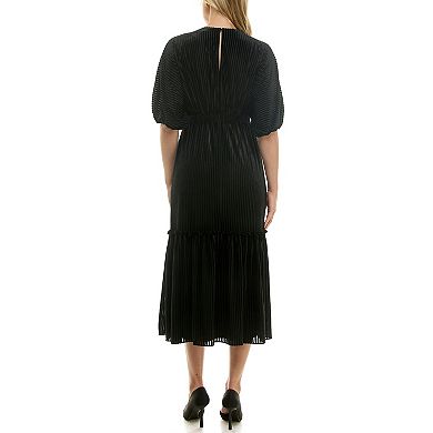 Women's Taylor Smocked Waist Tiered Midi Dress