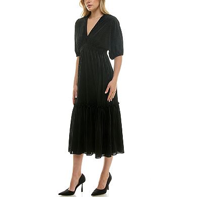 Women's Taylor Smocked Waist Tiered Midi Dress