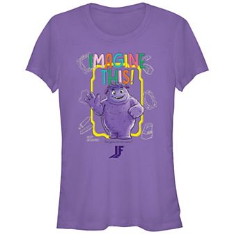 Juniors' Imaginary Friends Blue Imagine This Graphic Tee