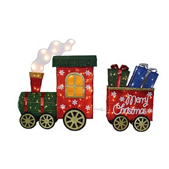 Northlight Lighted Train & Presents Outdoor Yard Decoration