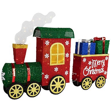 Northlight Lighted Train & Presents Outdoor Yard Decoration