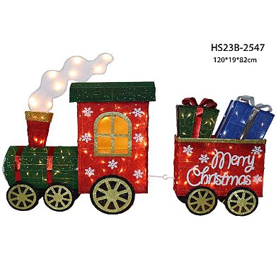 Northlight Lighted Train & Presents Outdoor Yard Decoration