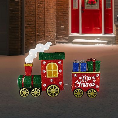 Northlight Lighted Train & Presents Outdoor Yard Decoration