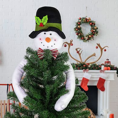 Northlight Plush Snowman Christmas Tree Topper