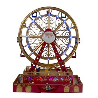 Northlight LED Lighted & Musical Santa Christmas Ferris Wheel