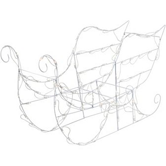Northlight 48 in Lighted Sleigh Outdoor Christmas Decoration