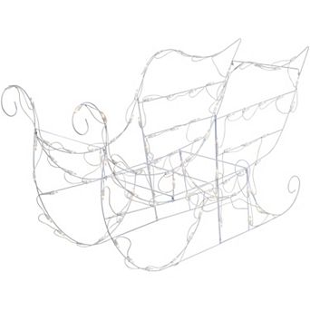 Northlight 48 in Lighted Sleigh Outdoor Christmas Decoration