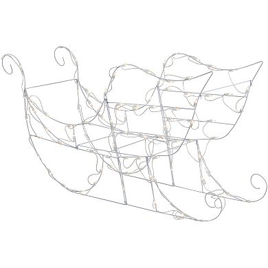 Northlight 48 in. Lighted Sleigh Outdoor Christmas Decoration