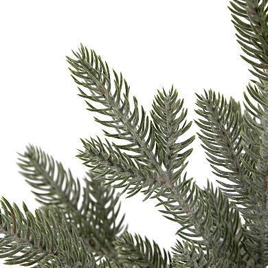 Northlight Mini Frosted Artificial Christmas Tree in Nutcracker Pot Table Decor