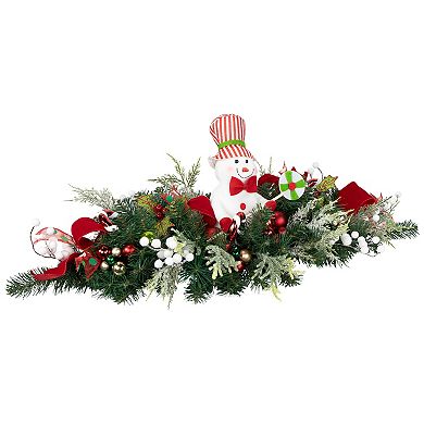 Northlight Unlit Candy Cane Snowman & Ornaments Christmas Table Décor