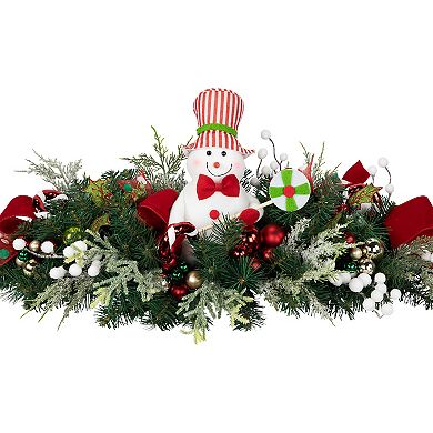 Northlight Unlit Candy Cane Snowman & Ornaments Christmas Table Décor