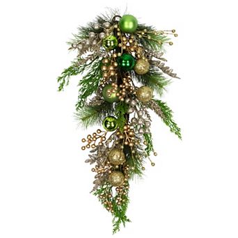 Northlight Ball Ornaments & Berries Glittered Artificial Christmas Décor