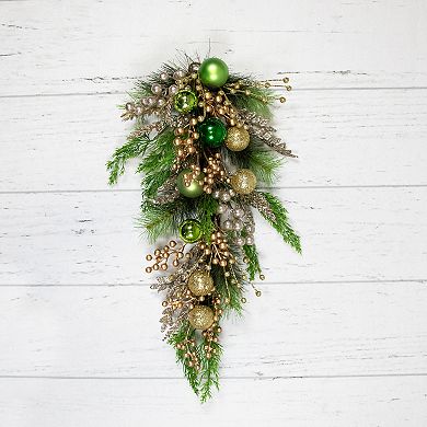 Northlight Ball Ornaments & Berries Glittered Artificial Christmas Décor