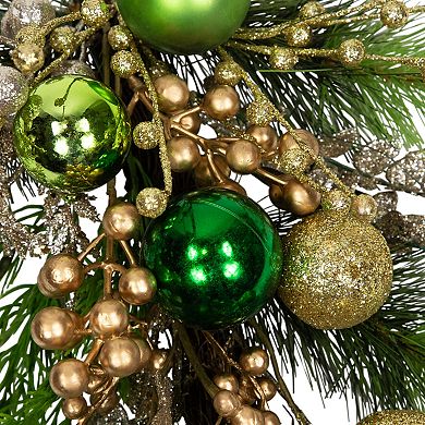 Northlight Ball Ornaments & Berries Glittered Artificial Christmas Décor