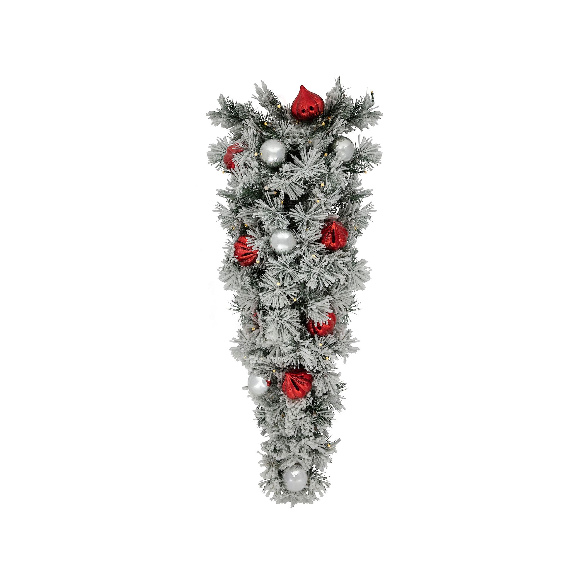 Northlight 3 Pre-Lit Snowy Bristle Pine Artificial Christmas Swag Warm Whi