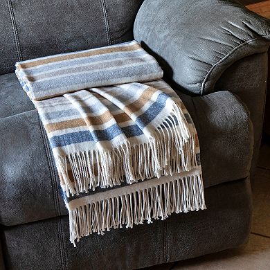 Discover Europe - Made in Italy La Limonaia Tessuti Striped Throw Blanket