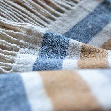 Discover Europe - Made in Italy La Limonaia Tessuti Striped Throw Blanket