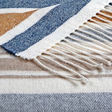 Discover Europe - Made in Italy La Limonaia Tessuti Striped Throw Blanket