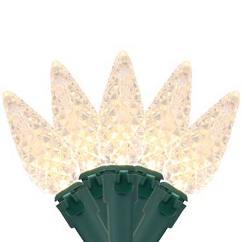 Northlight 66' Warm White LED Faceted Christmas Lights