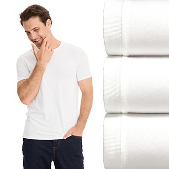 Men's Jockey 3-Pack Cotton Stretch Crew Neck Undershirt