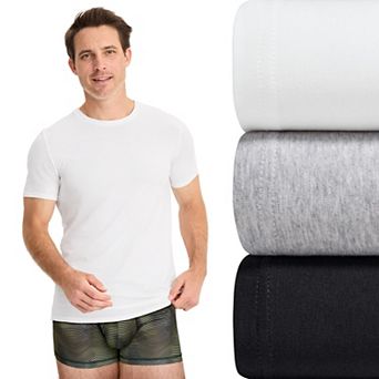 Men's Jockey® 3-Pack Cotton Stretch Crewneck Undershirts