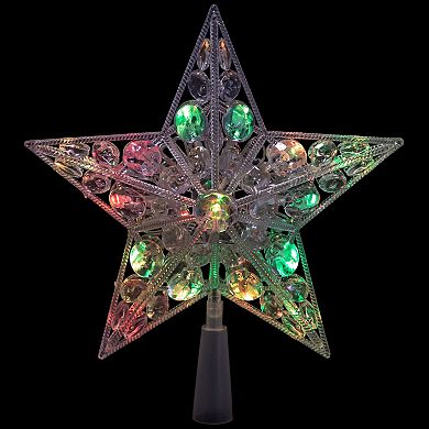 Northlight LED Lighted Color Changing Jeweled Star Christmas Tree Topper