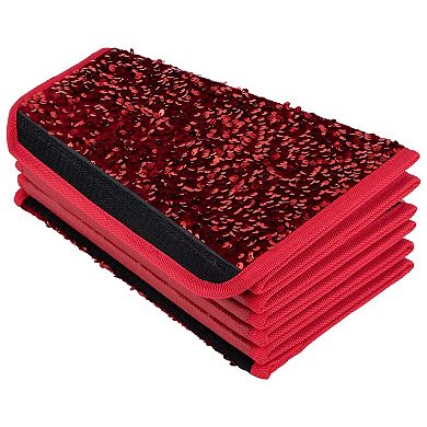 Northlight 26" Red Sequins Hexagonal Christmas Tree Collar