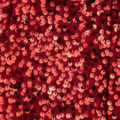 Northlight 26" Red Sequins Hexagonal Christmas Tree Collar