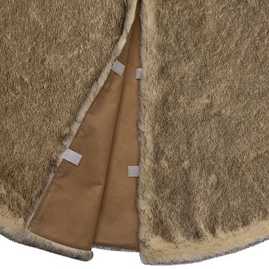 Northlight 48 in. Brown Faux Fur Christmas Tree Skirt
