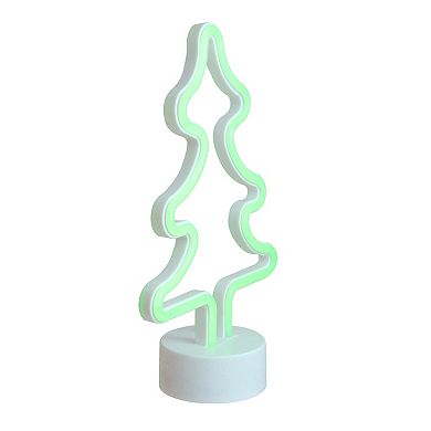 Northlight 11-in. Green Christmas Tree LED Neon Style Table Sign