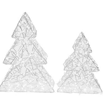 Northlight LED Christmas Tree Table Decor 2 pc Set