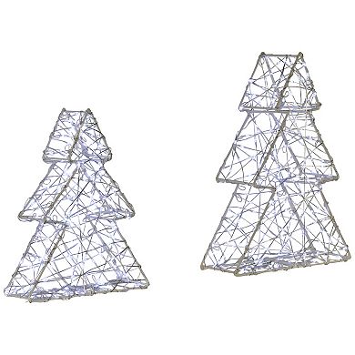 Northlight LED Christmas Tree Table Decor 2-piece Set