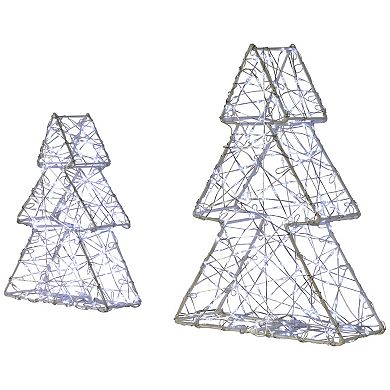 Northlight LED Christmas Tree Table Decor 2-piece Set