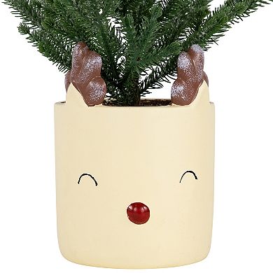 Northlight 14.25-in. Unlit Mini Artificial Christmas Tree in Reindeer