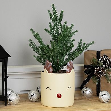 Northlight 14.25-in. Unlit Mini Artificial Christmas Tree in Reindeer