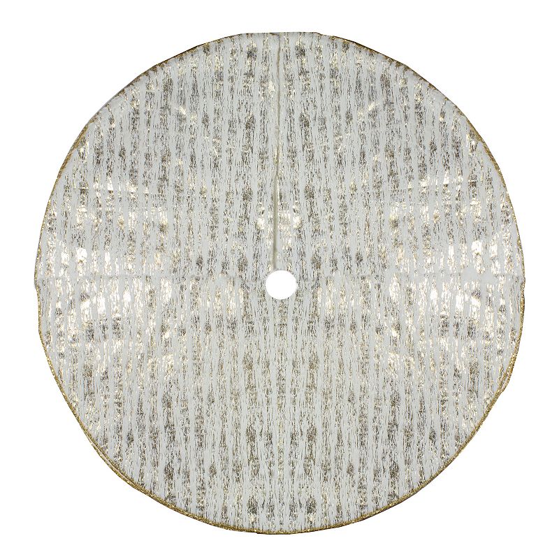 Northlight Wood Grain Pattern Christmas Tree Skirt, 48"