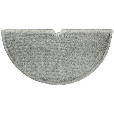 Northlight 48 in. Silver Faux Fur Christmas Tree Skirt