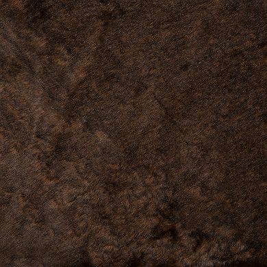 Northlight 48 in. Dark Brown Faux Fur Christmas Tree Skirt